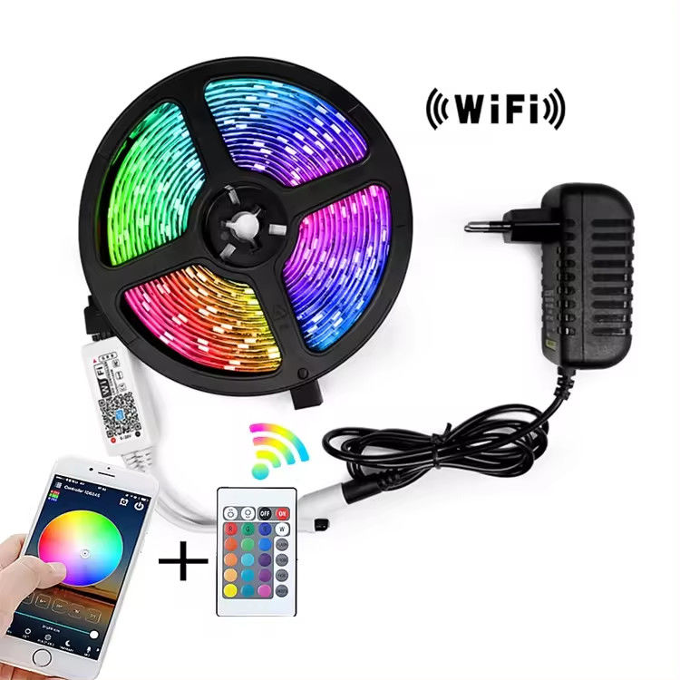 5μέτρου 150leds TV backlight led strip DC5V Απομακρυσμένο έλεγχο 24κλειδιών SMD5050 RGB Strip Tira USB θύρα Strip ευέλικτο led