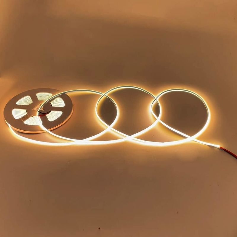 Υπερ στενό πλάτος 3mm COB LED λυχνίες 400Leds / m Dimmable 5m μεγαλύτερη διάρκεια ζωής