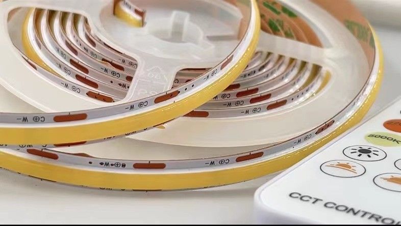 90 CRI COB 560leds CCT Dimmable LED Strip 8mm PCB για εξοικονόμηση ενέργειας Οικολογικά φιλικό φωτισμό στην Ευρώπη
