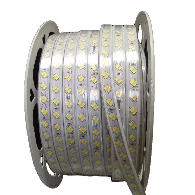 220V SMD5630 5730 120 LED ταινία με μακρά διάρκεια ζωής διπλής σειράς σχεδιασμού Πιστοποιητικά CE / RoHS στην Ευρώπη