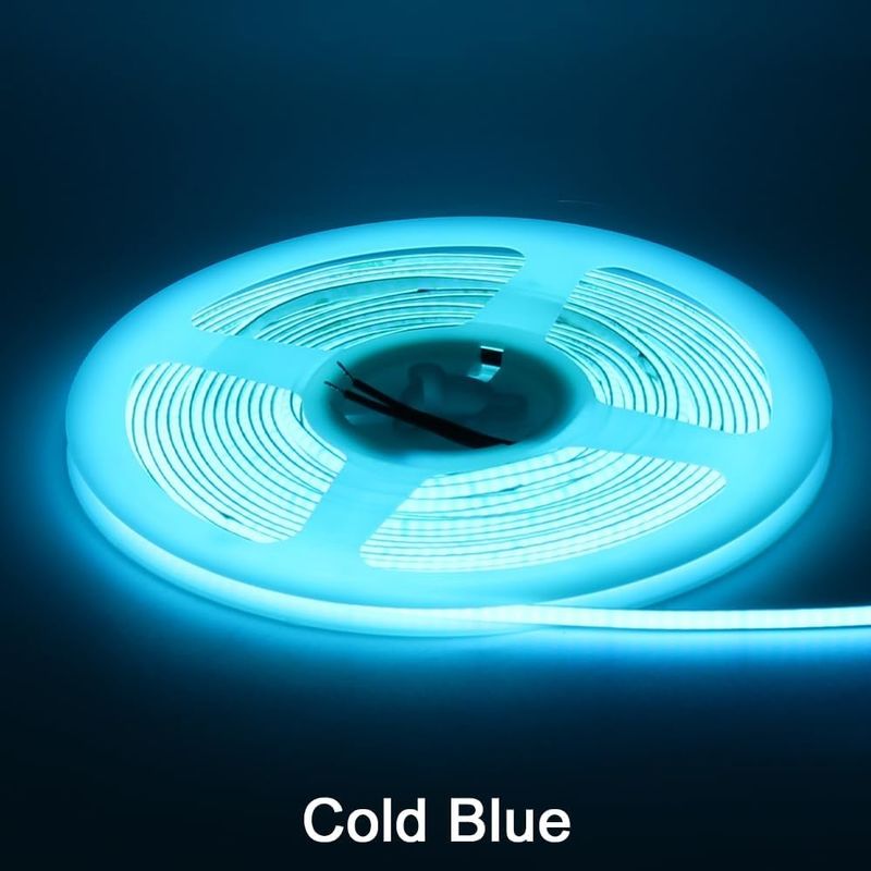 3MM πλάτος Super Narrow COB LED Strip 400Leds / m Ice Blue 5m μεγαλύτερη διάρκεια ζωής Προσαρμοσμένο φωτισμό