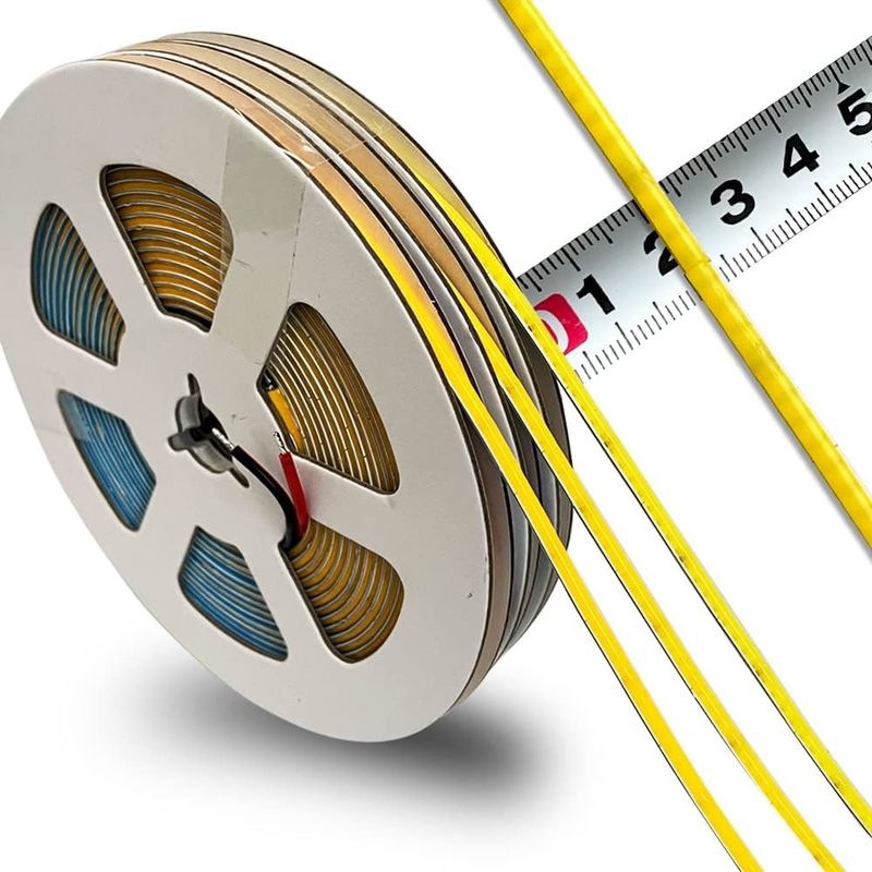 3MM πλάτος Super Narrow COB LED Strip 400Leds / m Ice Blue 5m μεγαλύτερη διάρκεια ζωής Προσαρμοσμένο φωτισμό
