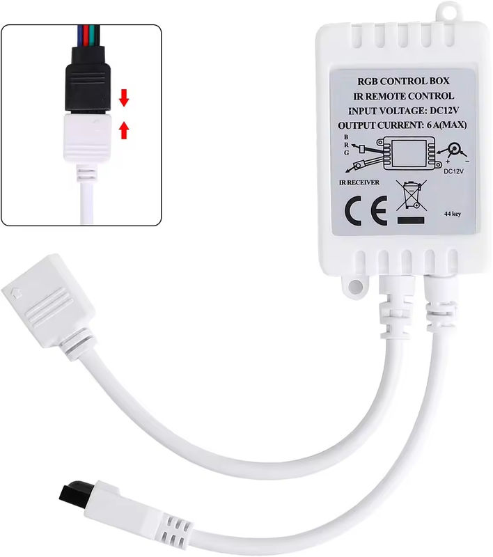 Αρχικό εργοστάσιο 44κλειδιά 5V 12V 24V RGB led Controller RF ασύρματο led φως μονοχρώμο dimmer τηλεχειριστή για led