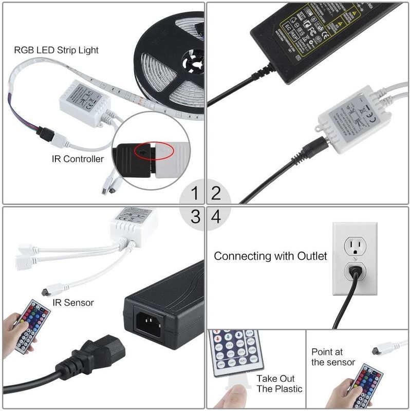 Ελαστική λωρίδα LED RGB 60leds / m DC12V εισροή για πολύχρωμο περιβάλλον