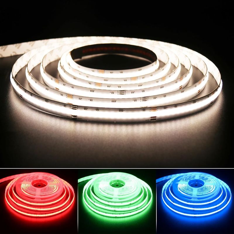 Δοκιμαστική λωρίδα LED RGBW COB 19W με 784 LED/m IP20 και DMX512/RF/Bluetooth/WiFi Control