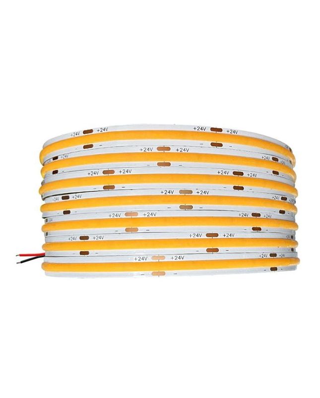 Υψηλό CRI DC24V COB480 φώτα 5m/roll RA90 cob strip για εσωτερική εξωτερική διακόσμηση αδιάβροχο προφίλ COB strip