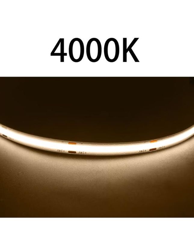 Υψηλό CRI DC24V COB480 φώτα 5m/roll RA90 cob strip για εσωτερική εξωτερική διακόσμηση αδιάβροχο προφίλ COB strip