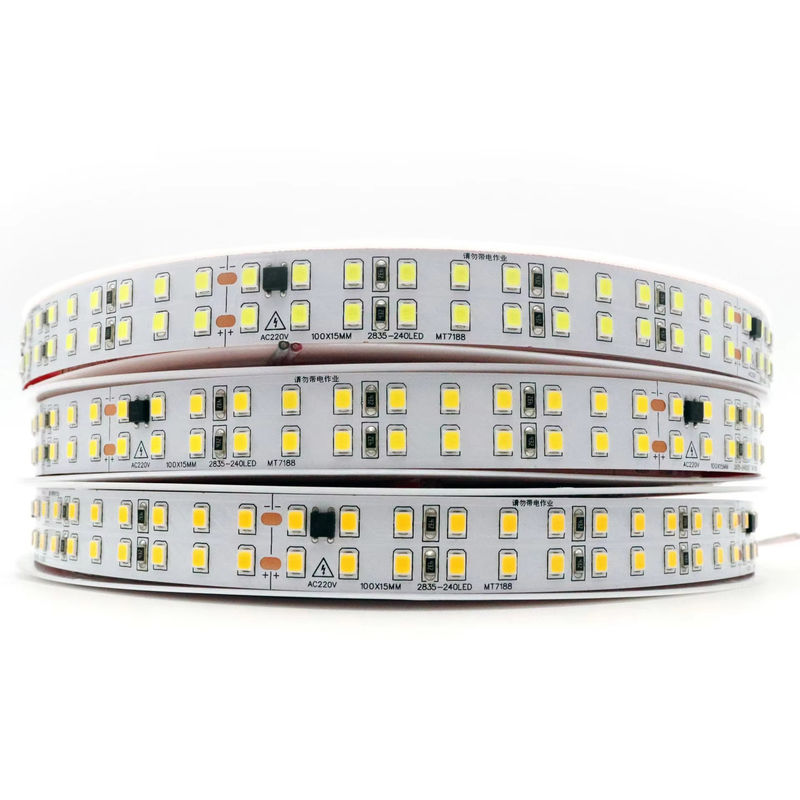 120LED/m Ευέλικτη λωρίδα LED για εσωτερικούς χώρους Χωρίς οδηγό CRI80 2835 SMD 8mm PCB μήκος 5M/10M