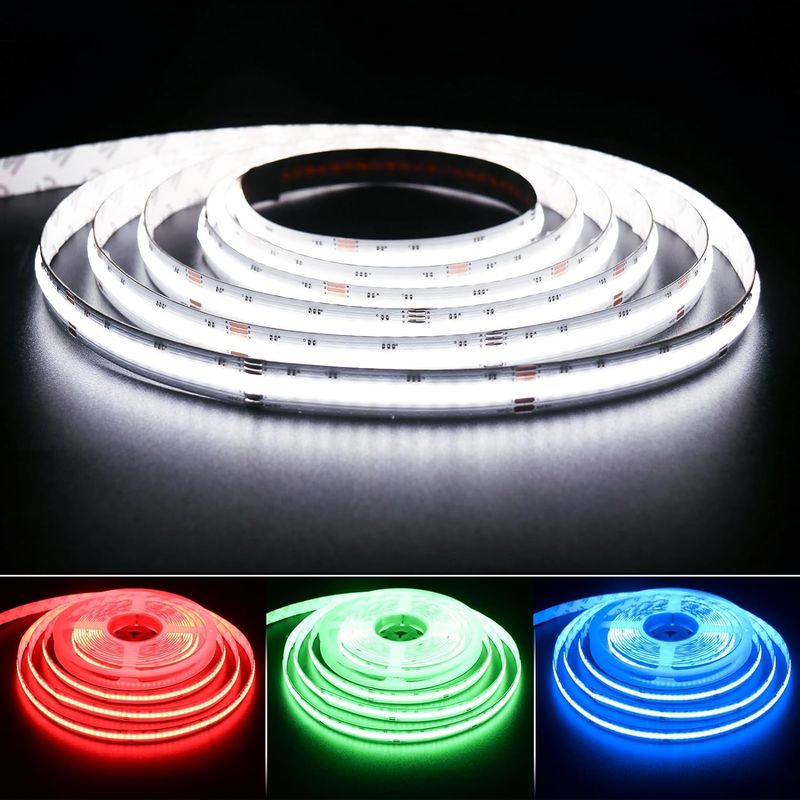 784 LEDs/m RGBW Chip COB LED Strips Αμβλύσιμες από -20°C έως 60°C DC 24V Εισδοτική τάση