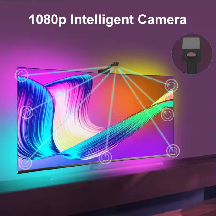 65-75 ίντσες Alexa Google Home Ambient Smart App Wifi Immersion TV Πίσω φωτισμοί με κάμερα RGBIC
