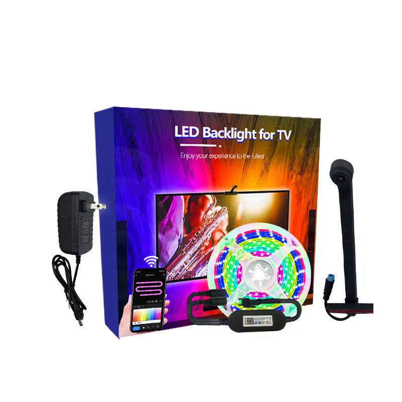 Οικιακή διακόσμηση 3.8M 5M USB IP20 TV LED φώτα πίσω με μουσική WIFI TUYA Smart Home APP Control