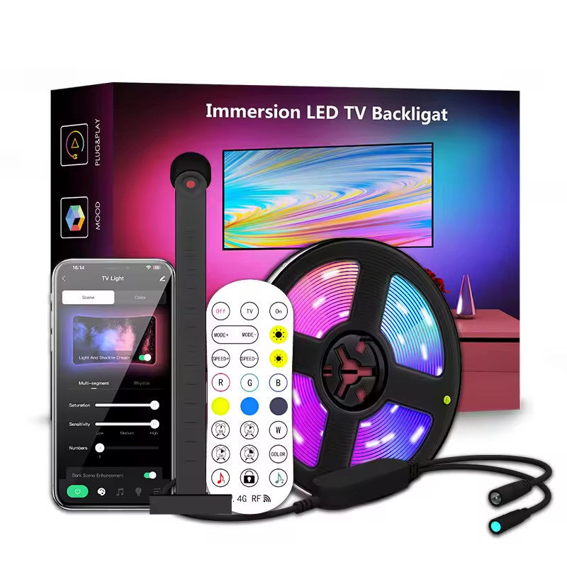 Οικιακή διακόσμηση 3.8M 5M USB IP20 TV LED φώτα πίσω με μουσική WIFI TUYA Smart Home APP Control