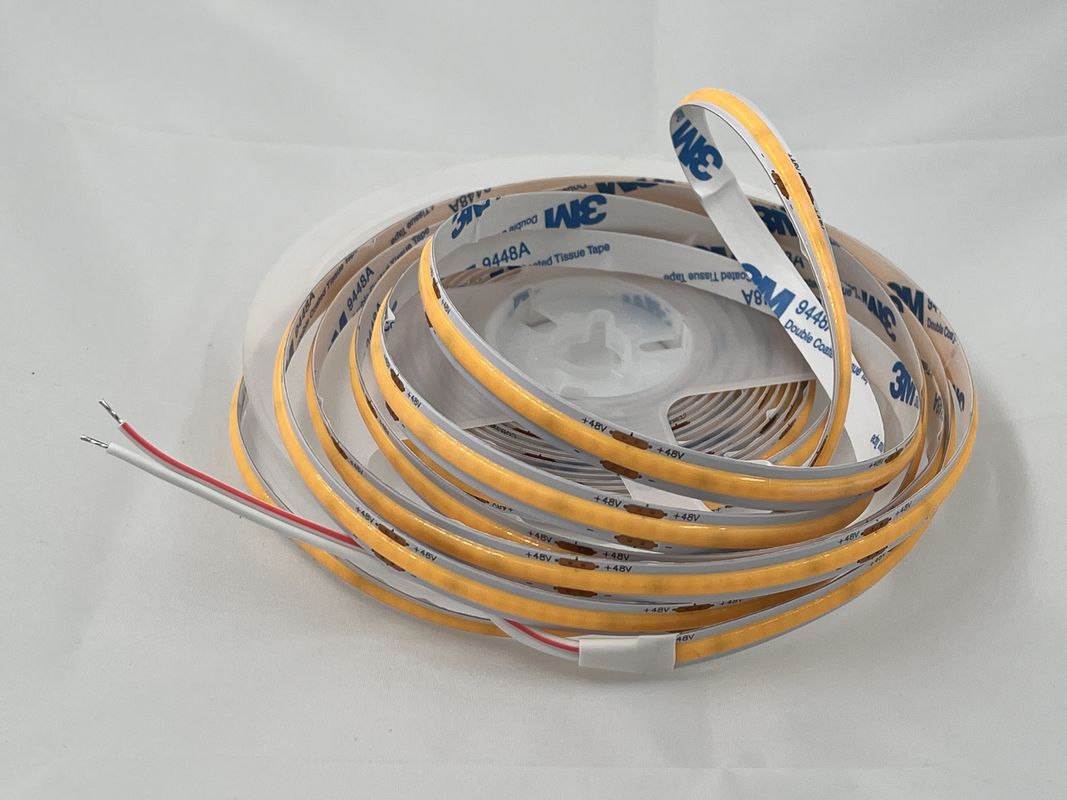 48V COB 320leds/M 90CRI Αμβλύνσιμο 100lm/W 11W/M Ευέλικτο COB LED Strip Light για εσωτερική διακόσμηση