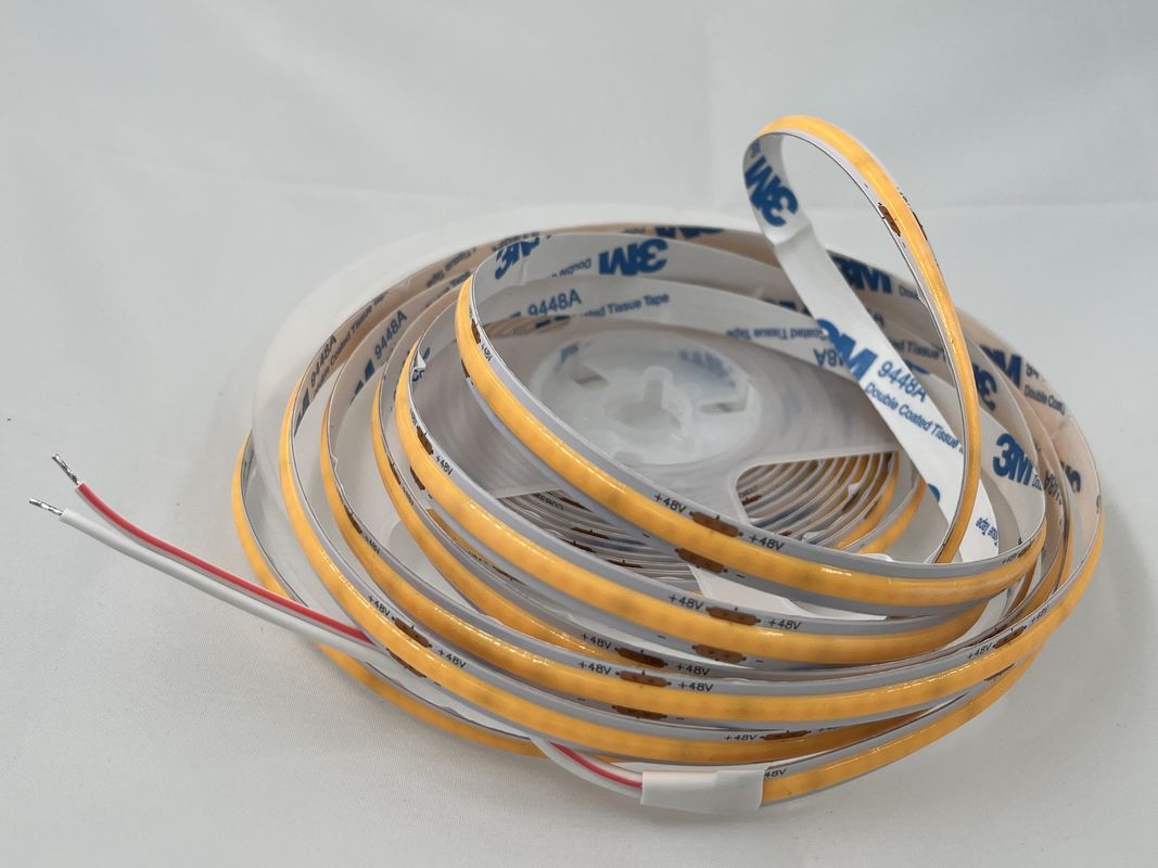 48V COB 320leds/M 90CRI Αμβλύνσιμο 100lm/W 11W/M Ευέλικτο COB LED Strip Light για εσωτερική διακόσμηση