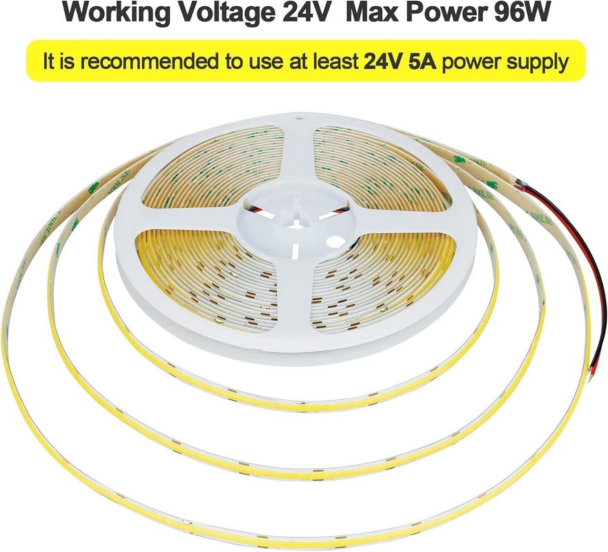 Εσωτερική εξωτερική διακόσμηση COB LED Strip Light High CRI 280 320/480 τηλεχειριστήριο