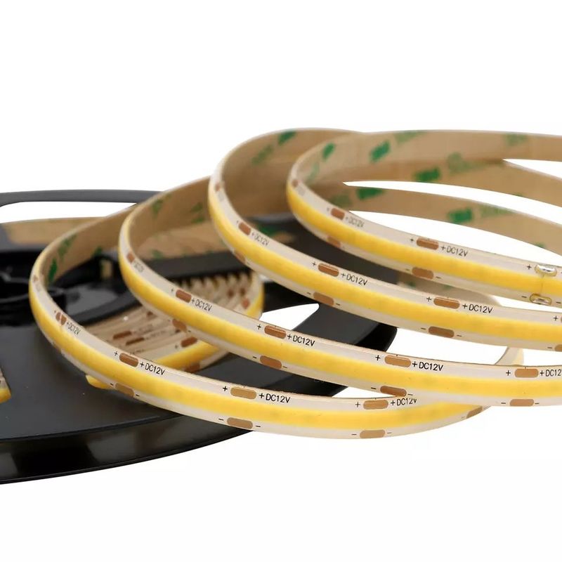 320Leds Ευέλικτη λωρίδα LED Λευκή/Θερμή Λευκή DC24V 8mm πλάτος ολοκληρωμένο φως LED COB