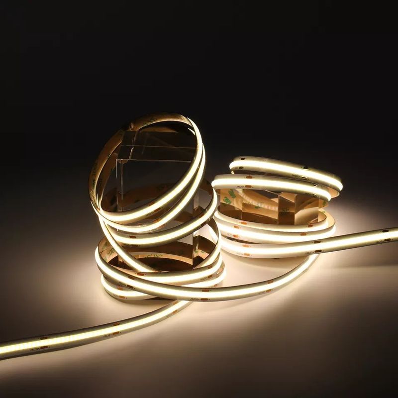 320Leds Ευέλικτη λωρίδα LED Λευκή/Θερμή Λευκή DC24V 8mm πλάτος ολοκληρωμένο φως LED COB