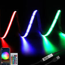 12v / 24v 8mm 90Ra 320d fob Aluminium Profile COB LED Strip για διακόσμηση