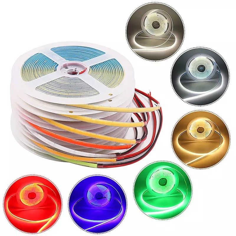 8mm Led Cob Strip 24v Light Strip Usb Tv Backlight Flex 12v Ultra Thin Small Cob Led Strip Light Ηλεκτρονικό ρεύμα