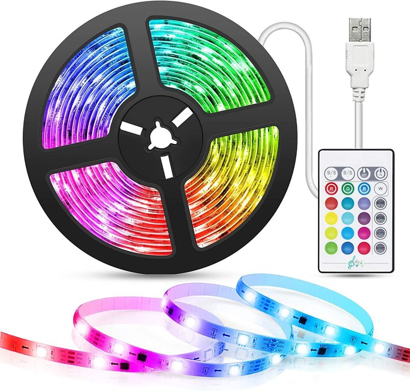 Έξυπνη λωρίδα LED για διακόσμηση 12V 5V USB Control Συγχρονισμός μουσικής και θερμοκρασία χρώματος RGB