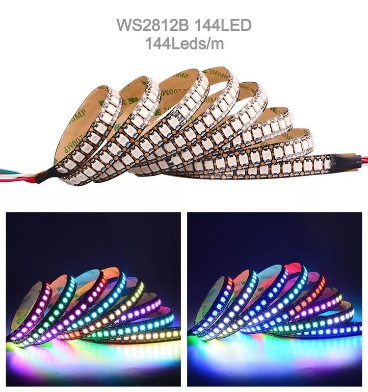 Αδιάβροχο 12V ws2812 ws2811 Led Strip 60leds για μαγικό χρώμα RGB διακόσμηση CRI Ra 80