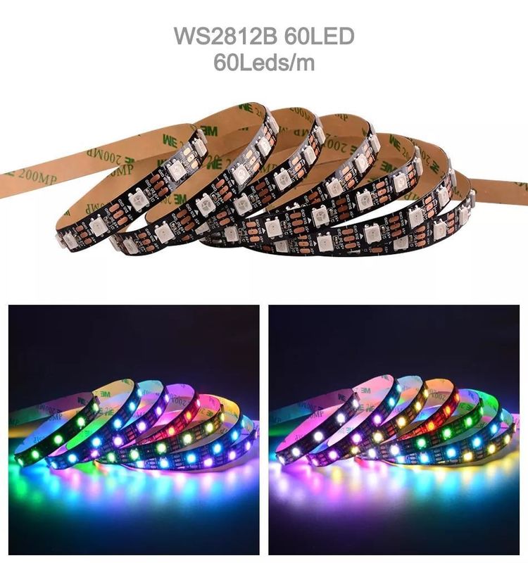 Αδιάβροχο 12V ws2812 ws2811 Led Strip 60leds για μαγικό χρώμα RGB διακόσμηση CRI Ra 80