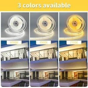 Προσαρμοσμένο ευέλικτο 320 480 LEDs Dc 5v 10000 Lumen Θερμό Λευκό Rgb Fcob Cct Cob Led Strip Light Αποθήκη