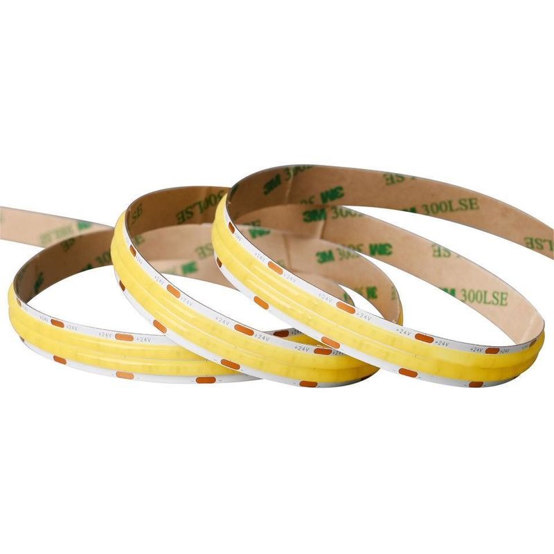 10m/roll Διπλές γραμμές 600leds 12v 24v Ra80 12mm Ευέλικτο COB Led Ευέλικτο φως λωρίδας
