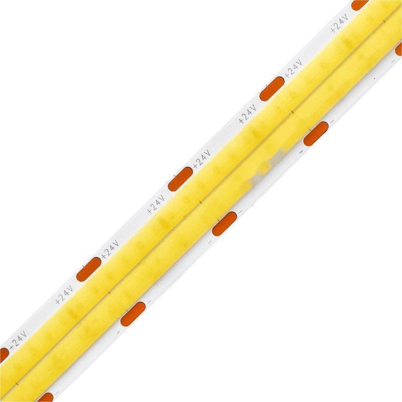 10m/roll Διπλές γραμμές 600leds 12v 24v Ra80 12mm Ευέλικτο COB Led Ευέλικτο φως λωρίδας