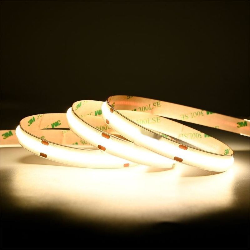 10m/roll Διπλές γραμμές 600leds 12v 24v Ra80 12mm Ευέλικτο COB Led Ευέλικτο φως λωρίδας