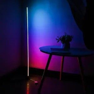 2024 Σύγχρονος κυλίνδρος RGB πολύχρωμος LED περιβάλλοντος φωτός Εφαρμογή έξυπνη ατμόσφαιρα λάμπα δαπέδου