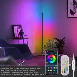 Δωμάτιο υπνοδωμάτιο RGB IC Gaming Φώτα Στέγαση Περιβαλλοντική διάθεση Φως LED Στροφική λάμπα δαπέδου