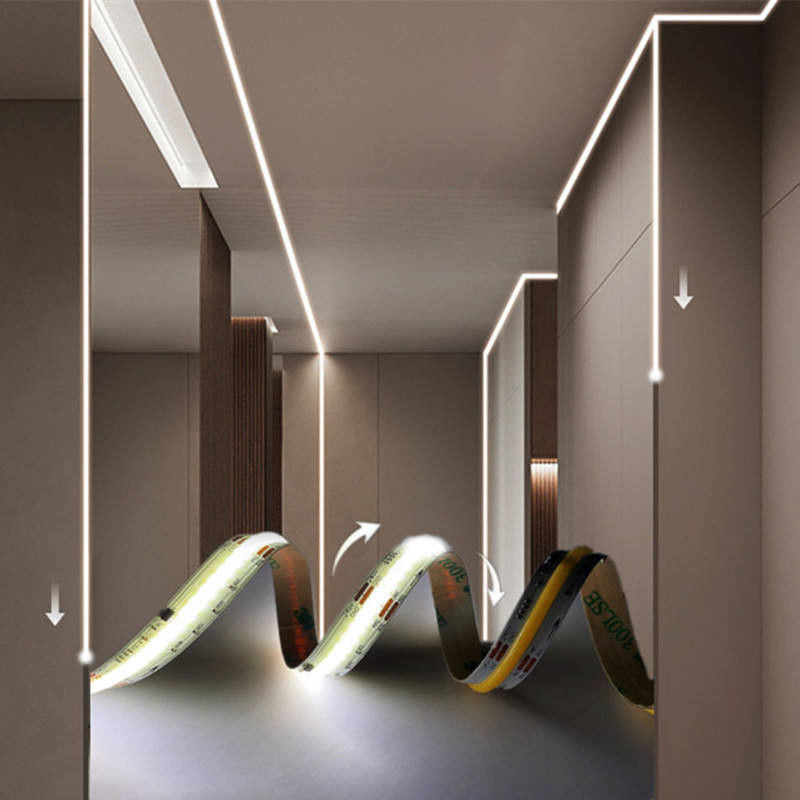 Φlexible Led Light Strip υψηλή πυκνότητα χωρίς μαύρες περιοχές 24V 12V 5V CRI Ra 90