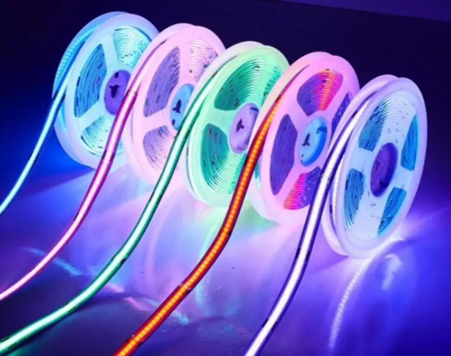 Φωτό Φωτεινή ροή lm 1000 24V 576leds/μέτρο RGB COB LED Soft Light Strip άμεση καλή