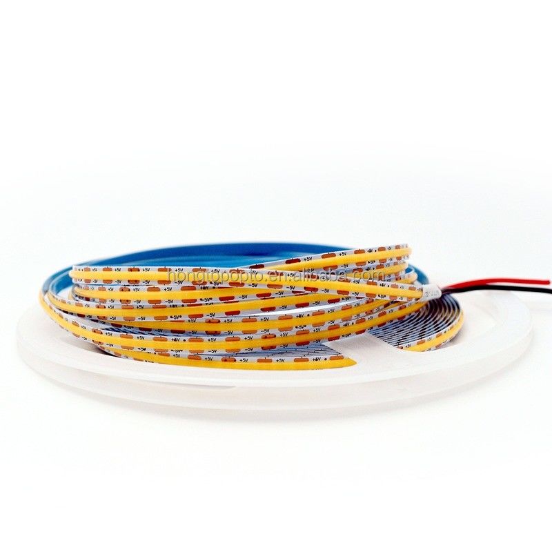 Φωτεινή λωρίδα Cob 5V 12V 24V Προσαρμοσμένη 50000 ώρες Διάρκεια ζωής 0,15kg