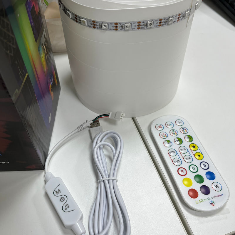 2- RGB IC Smart Corner Light Απομακρυσμένα ελεγχόμενο Tuya Υποστήριξη Google Alexa LED Corner Floor Lamp Για καθιστικό