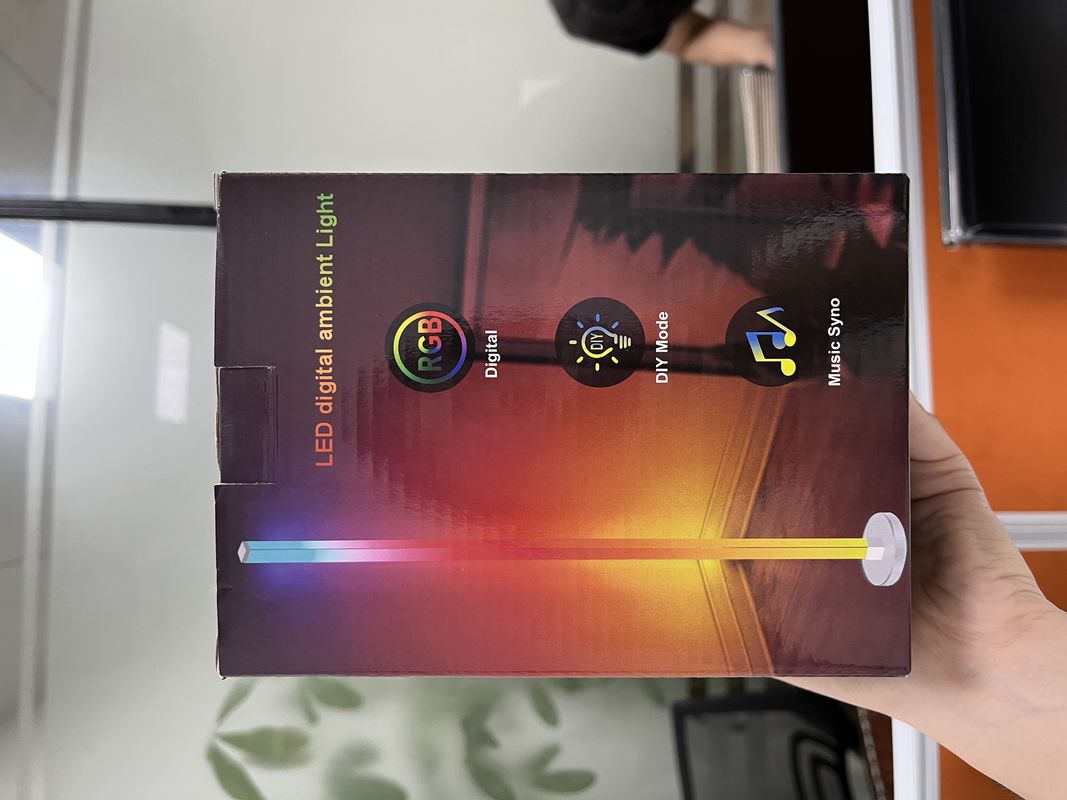 2- RGB IC Smart Corner Light Απομακρυσμένα ελεγχόμενο Tuya Υποστήριξη Google Alexa LED Corner Floor Lamp Για καθιστικό