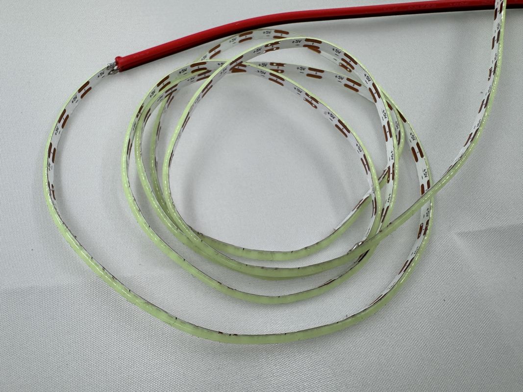 Μεγάλη φωτεινότητα 12V 5V COB LED Strip με υψηλό CRI και θερμοκρασία χρώματος 2700k-6500k