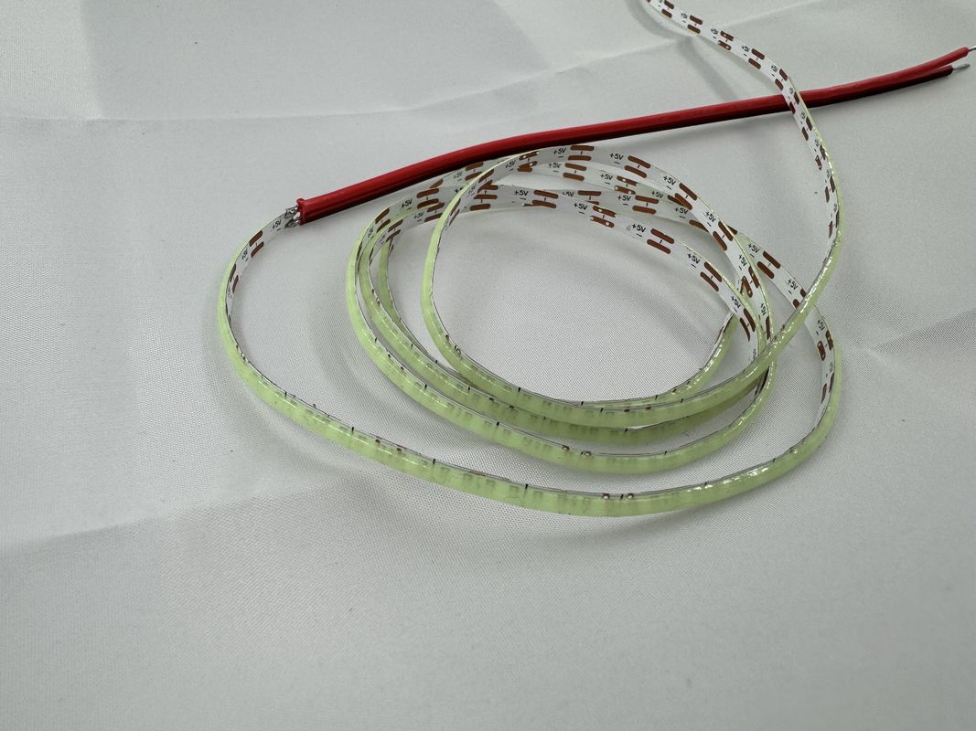 Μεγάλη φωτεινότητα 12V 5V COB LED Strip με υψηλό CRI και θερμοκρασία χρώματος 2700k-6500k