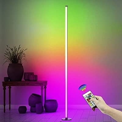 LED RGB λάμπες δαπέδου Σύγχρονο φως δαπέδου με τηλεχειριστήριο και υποστήριξη dimmer