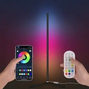 LED RGB λάμπες δαπέδου Σύγχρονο φως δαπέδου με τηλεχειριστήριο και υποστήριξη dimmer