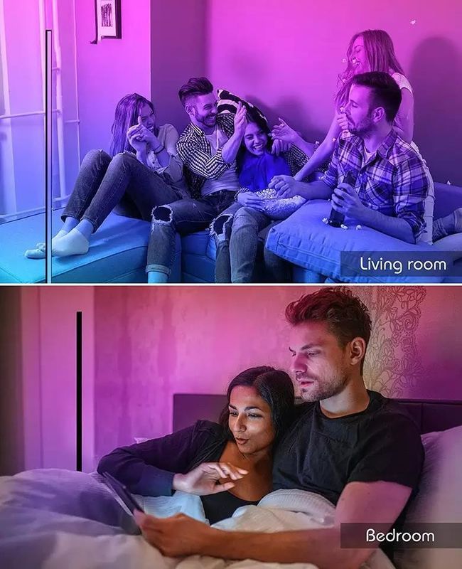 LED RGB λάμπες δαπέδου Σύγχρονο φως δαπέδου με τηλεχειριστήριο και υποστήριξη dimmer
