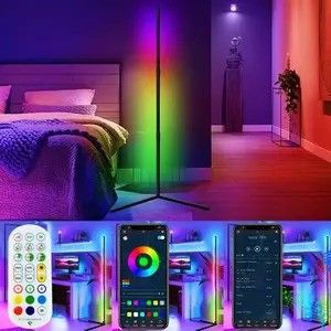 LED RGB λάμπες δαπέδου Σύγχρονο φως δαπέδου με τηλεχειριστήριο και υποστήριξη dimmer