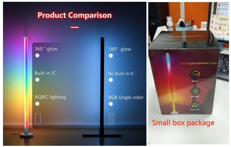 Φωτισμός περιβάλλοντος LED Φωτισμός γωνίας RGB για εσωτερικό καθιστικό από την Hongtop Φωτιστική πηγή LED