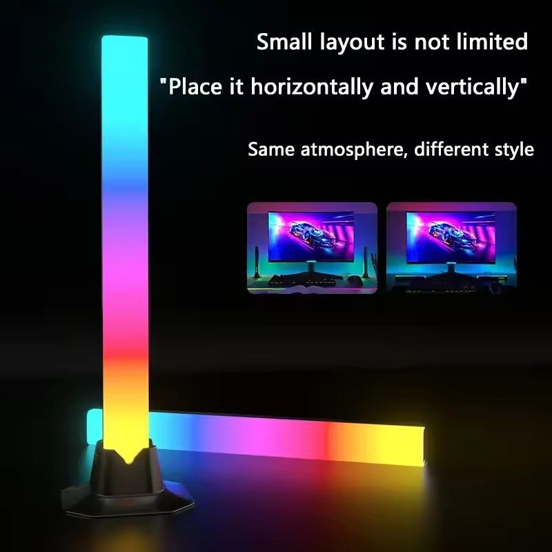 18LEDS αλλαγή χρώματος RGB RGBIC λάμπα δαπέδου για διακόσμηση υπνοδωματίου σε 30cm και 50cm μεγέθη
