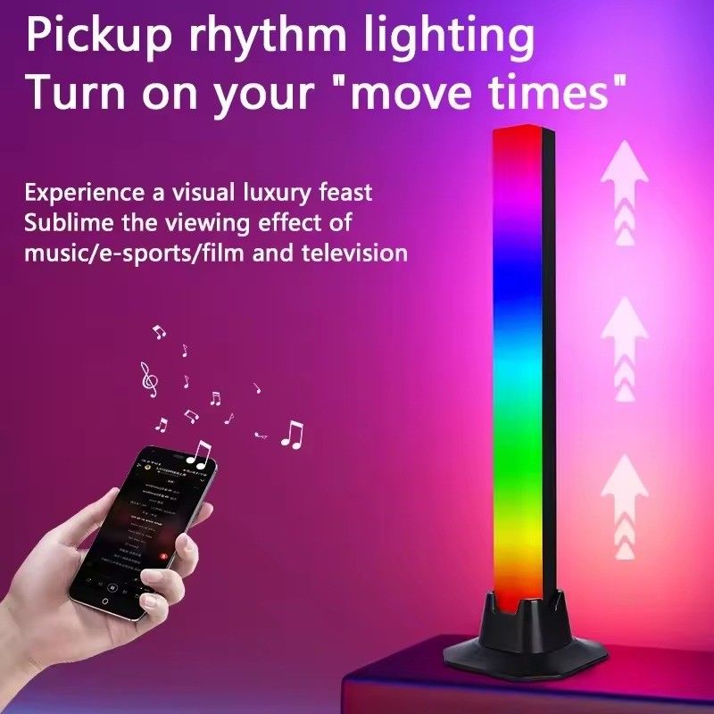 18LEDS αλλαγή χρώματος RGB RGBIC λάμπα δαπέδου για διακόσμηση υπνοδωματίου σε 30cm και 50cm μεγέθη
