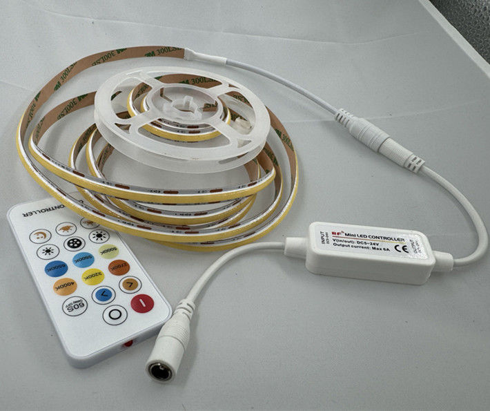 COB LED Strip DC24V CRI90 312LEDs/m IP33 IP40 IP44 με σταθερό πλήρες φωτισμό 10m