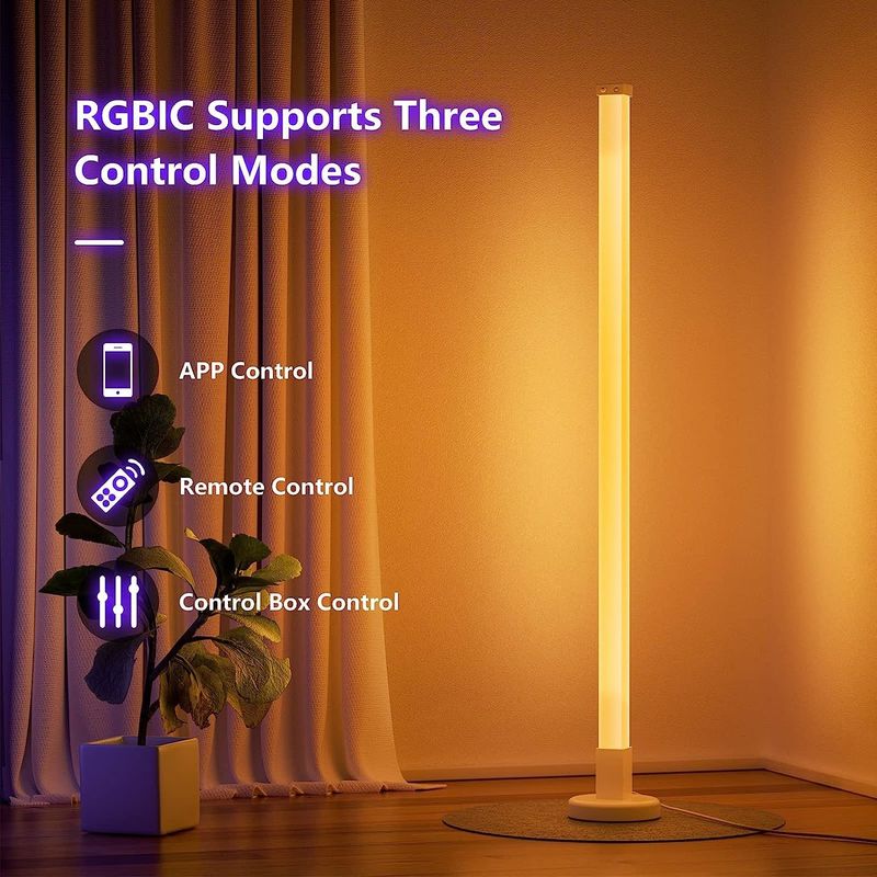 RGB πολύχρωμο τηλεχειριστήριο LED λάμπα δαπέδου Δωρεάν δείγμα για φωτισμό περιβάλλοντος υπνοδωμάτιο