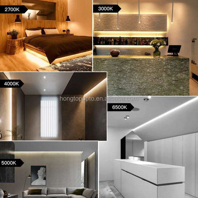 COB LED Light Strip Λευκό Θερμό Λευκό Μπλε Πράσινο Ευέλικτο 3mm 5mm 8mm για υψηλή πυκνότητα