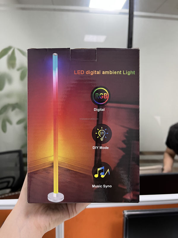 35*35*450mm RGB πολύχρωμο τηλεχειριστήριο LED λάμπα δαπέδου για φωτισμό περιβάλλοντος υπνοδωμάτιο